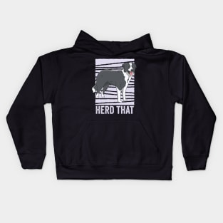 Funny Border Collie Dog Herd That Kids Hoodie